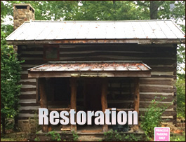 Historic Log Cabin Restoration  Perquimans County, North Carolina